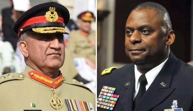COAS General Qamar Javed Bajwa and US Secretary of Defence