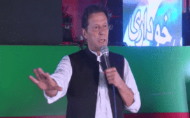 Imran Khan speaks at Sarghoda Stadium about foreign funding